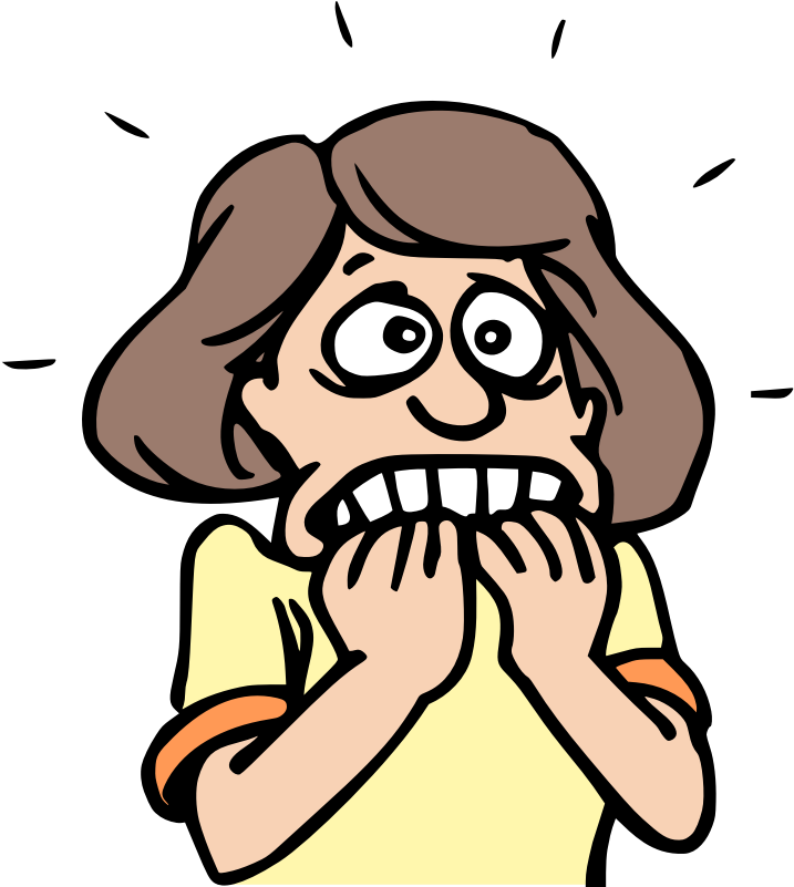 girl scared face cartoon cute 14320022 PNG